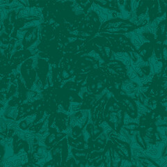 Seamless pattern with abstract leaves in green colors. Vector illustration