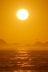sunrise at Leblon beach in Rio de Janeiro.