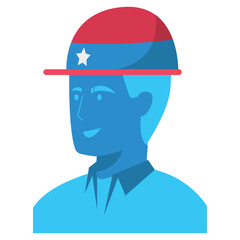 Army Memorial Day Color 2D Illustrations