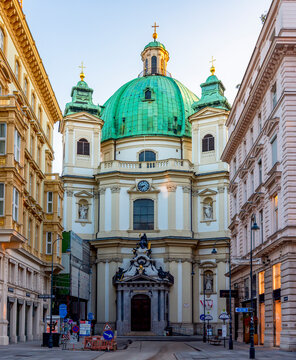 St. Peter church (Peterskirche) on Graben street in Vienna, Austria