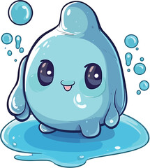 Enchanting Waterdrop: Magical Blue Fantasy