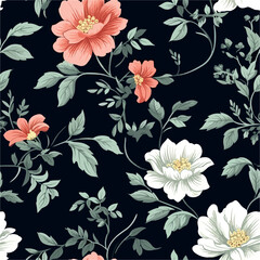 Simplicity in Bloom: Minimalistic Floral Pattern