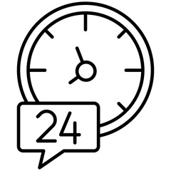 24 Hours Icon