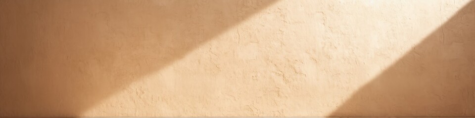 Abstract beige studio background for product presentation. Generative AI