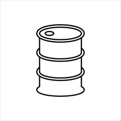 Barrels of waste vector illustration. Biohazard waste, Radioactive waste. barrels icon for web design vector illustration on white background. 