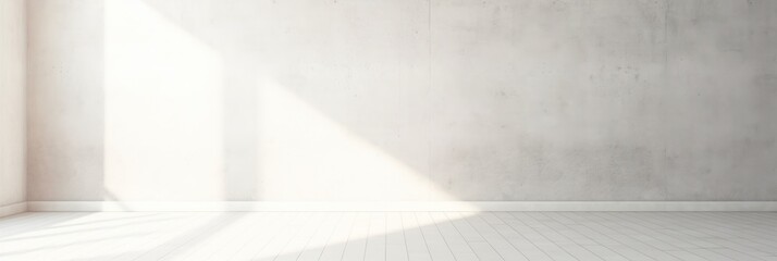 Light sunny wall with sunbeams bright clean soft focus shadows. Generative AI