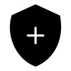 Obraz premium shield glyph icon