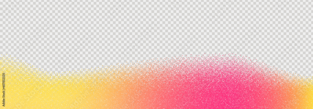 Poster noisy point gradient. yellow and pink and orange color gradients. blur of bright colors. modern grad