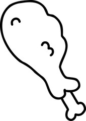 Fried Chicken hand draw