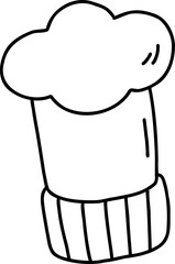 Chef hat hand draw