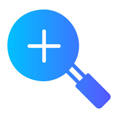 Fototapeta premium zoom in gradient icon