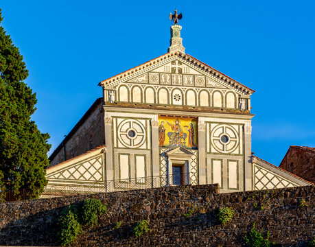 San Miniato al Monte (St. Minias on the Mountain) basilica in Florence, Italy