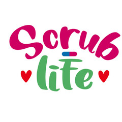 Retro Nurse T-shirt Design, Vector