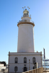 The Beautiful Lighthouse you can See at La Farola de Malaga, around the Malaga Port.
