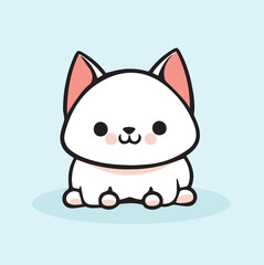 cute white puppy dog
