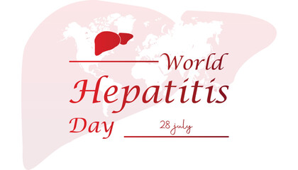 World Hepatitis Day vector logo icon illustration template design. banner design template Vector illustration background design.