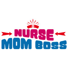 Retro Nurse T-shirt Design, Vector