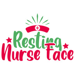 Retro Nurse T-shirt Design, Vector