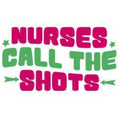 Retro Nurse T-shirt Design, Vector