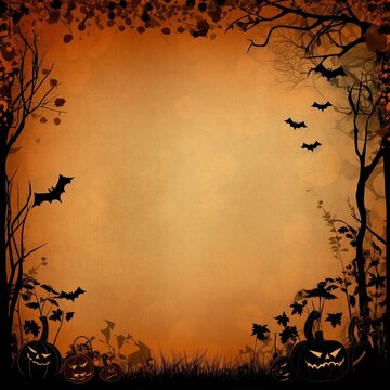 ai generated a Halloween festival background image for the invitation card