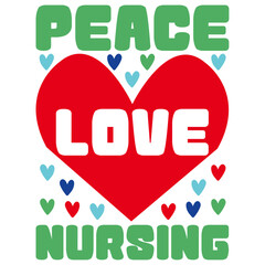 Retro Nurse T-shirt Design, Vector