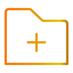 Fototapeta premium new folder gradient icon