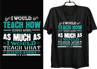 Teacher T Shirt design