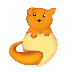 Cat Day international with hand painted can be used as a variety of design elements, gift-wrap, poster card.Clipping mask available for composition.
