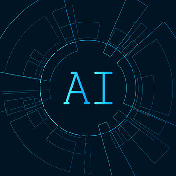 Artificial Intelligence ,AI chipset on circuit board, futuristic Technology Concept	
