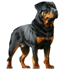 Obraz premium Rottweiler standing isolated on white