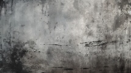 Grunge grey background. Generative AI © Roman