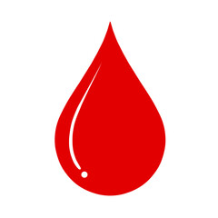Fototapeta premium red blood drop suitable for clipart, elements, desgin, etc