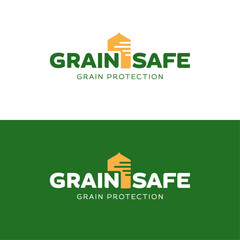 Grain safe vector logo icon design © dieini