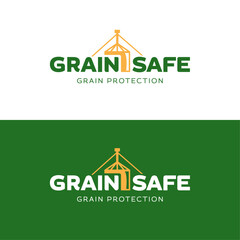 Grain safe silo vector logo design © dieini