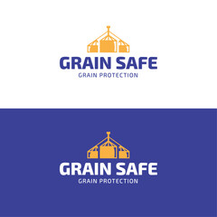 Grain safe icon logo design © dieini