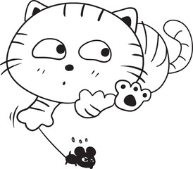 cat cartoon cute kawaii anime illustration clipart character chibi drawing manga