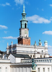 View of the town hall building in Poznań