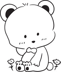 Fototapeta premium animal drawing cartoon doodle kawaii anime cute illustration drawing clip art character chibi manga comic