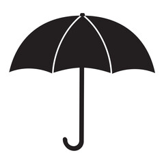 Vector illustration of the umbrella icon in the rain. autumn Creative sign Symbol, logo, vector graphics.