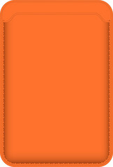 Orange leather Wallet.