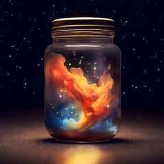 Nebula in a jar