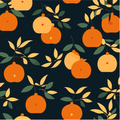 cute simple mandarin pattern, cartoon, minimal, decorate blankets, carpets, for kids, theme print design
