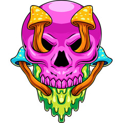 skull skull mascot character