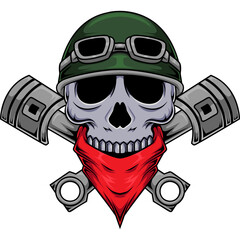 skull skull mascot character