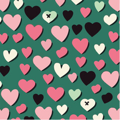 cute simple valentines day pattern, cartoon, minimal, decorate blankets, carpets, for kids, theme print design
