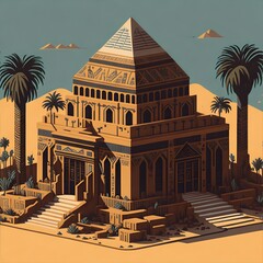 An traditional building in Egypt