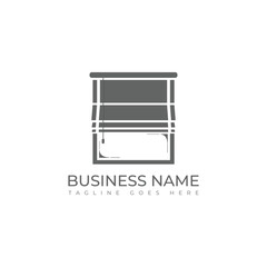 Blinds window coverings logo design