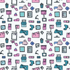 cute simple cyber monday pattern, cartoon, minimal, decorate blankets, carpets, for kids, theme print design
