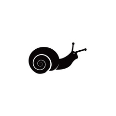 snail silhouette logo icon designs vector © Adiher