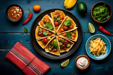 pasta with vegetables by AI generating